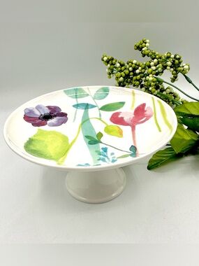 Portmeirion Mini Cake Stand. “Water Garden”. Made in England